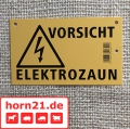 Bild 2 von Warnschild – Vorsicht Elektrozaun!