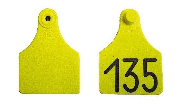 Bild 1 von Allflex-Ohrmarken Gr.2 Lochteil, geprägt  / (Numerierung) 81-100 / (Farbe) orange
