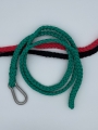 Führstrick mit Karabiner, 200cm  / (Farbe:) grün